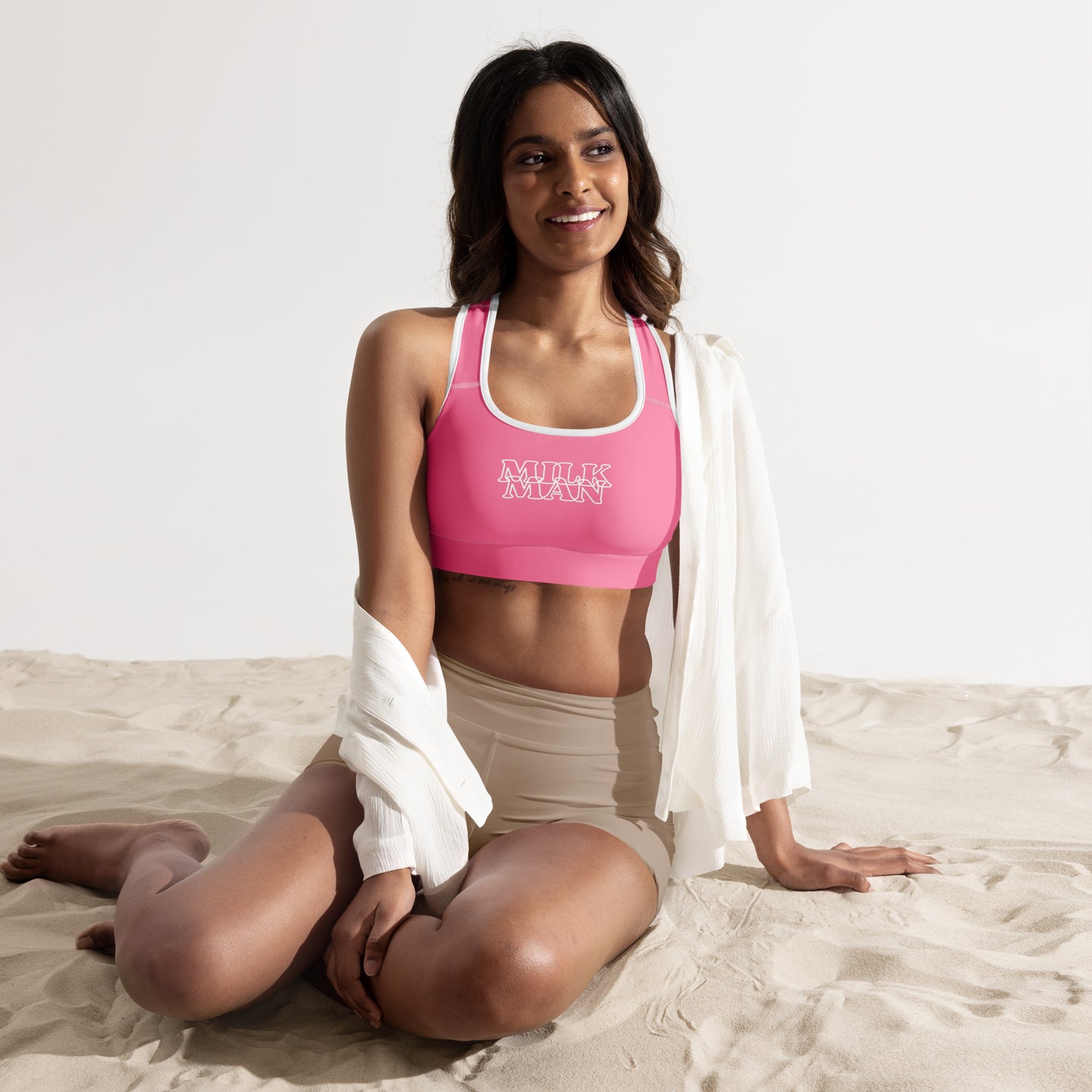 Milk Man Spring Sports Bra Tickle Me Pink