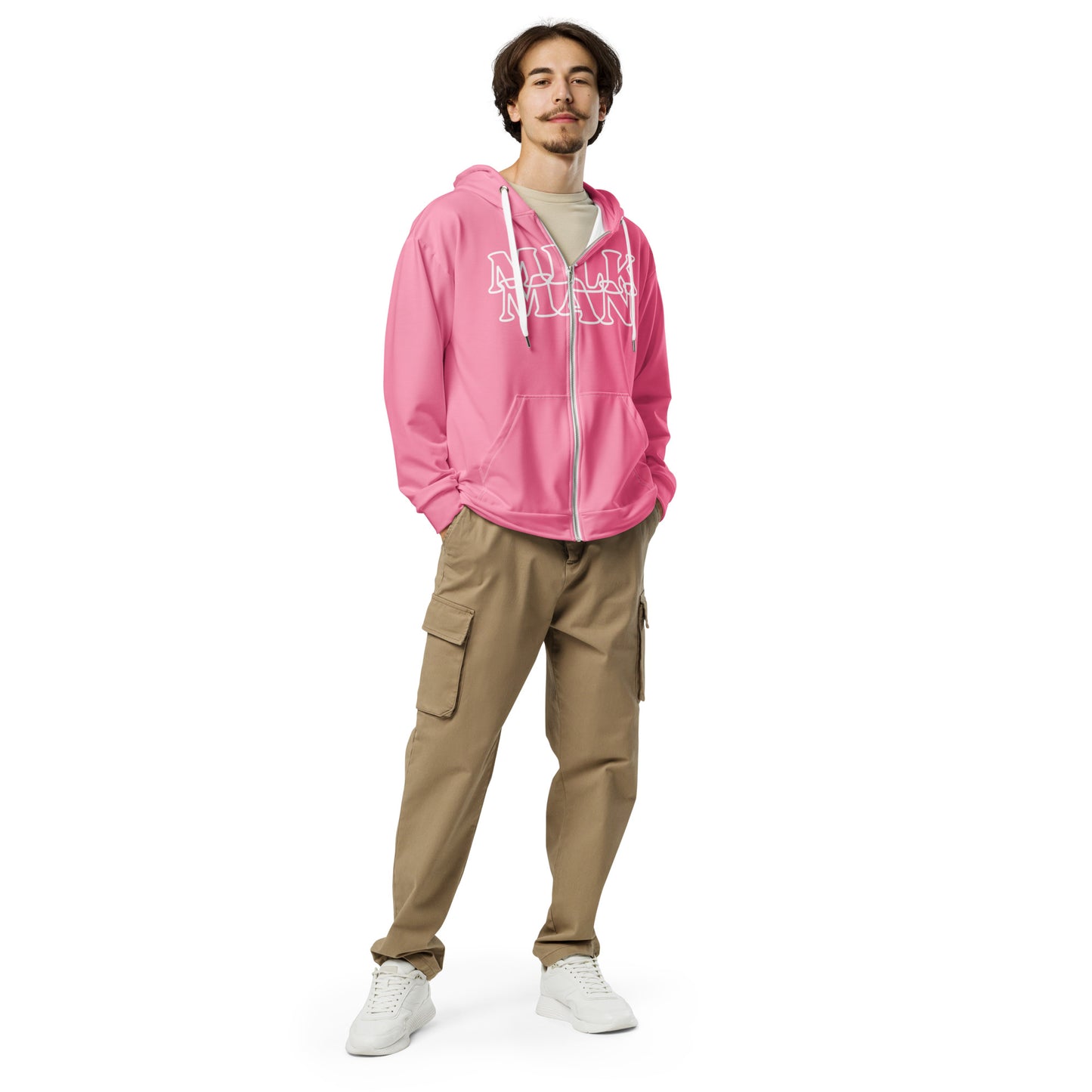 Milk Man Spring Zip Up Tickle Me Pink