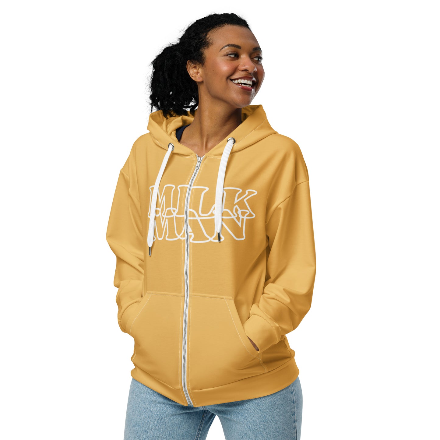 Milk Man Spring Zip Up Peach Fuzz