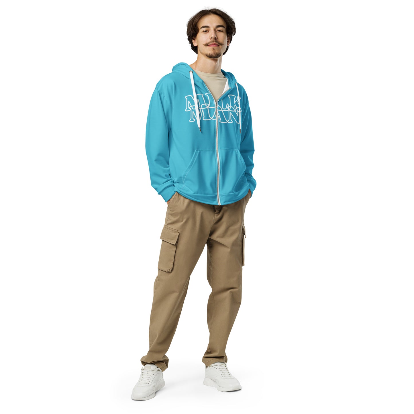 Milk Man Spring Zip Up Turquoise