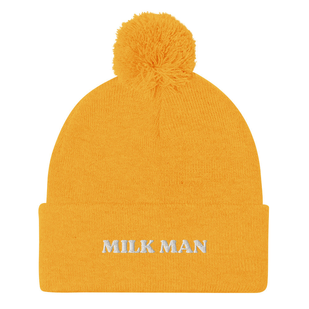 Milk Man Pom-Pom Beanie