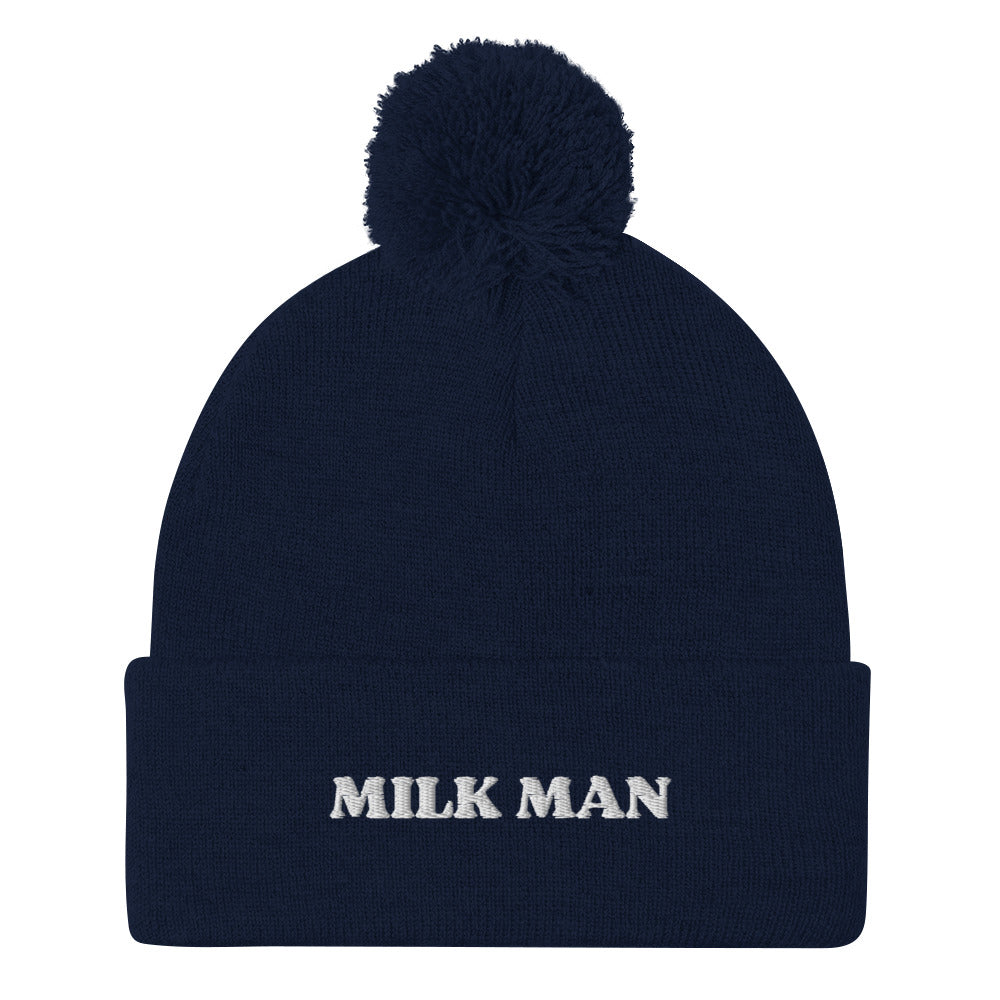 Milk Man Pom-Pom Beanie