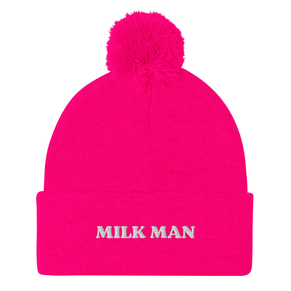 Milk Man Pom-Pom Beanie